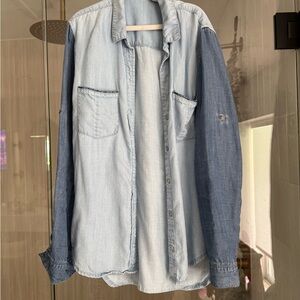 Bella Dahl Light Blue Chambray Shirt